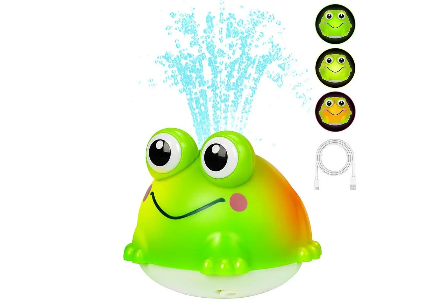 Minicloss Badespielzeug Frosch Spray LED Grün - Bild 2