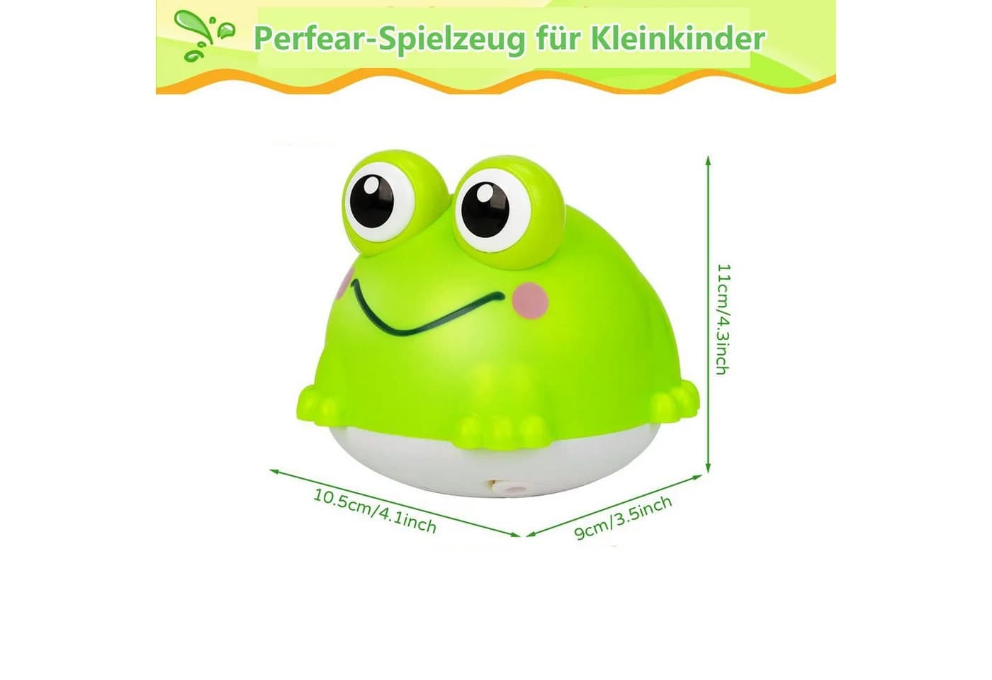 Minicloss Badespielzeug Frosch Spray LED Grün - Bild 4