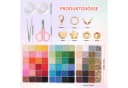 CLTYQ Kreativset Bastelperlen 72 Farben 3mm DIY Armbandperlen Bild 3