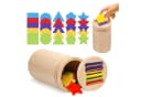 CLTYQ Montessori Lernspielzeug Holz Bunt 3-in-1 Bild 2