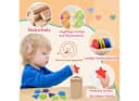 CLTYQ Montessori Lernspielzeug Holz Bunt 3-in-1 Bild 3