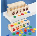 CLTYQ Montessori Lernspielzeug Holz 25-teilig Bunt Bild 3