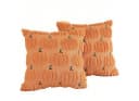 CLTYQ Kissenbezug Herbst Kürbis Orange Kunstfell 45x45 cm 2er-Set Bild 2