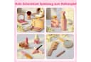 CLTYQ Spielzeug-Frisierkoffer Holz Kinderschminke Set 15-tlg. Make-up-Set Bild 1