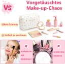 CLTYQ Spielzeug-Frisierkoffer Holz Kinderschminke Set 15-tlg. Make-up-Set Bild 3
