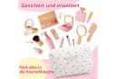 CLTYQ Spielzeug-Frisierkoffer Holz Kinderschminke Set 15-tlg. Make-up-Set Bild 4