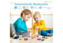 CLTYQ Lernspielzeug Montessori Holz Sortier & Stapelspielzeug, Fädelspiel, Bausteine Sortierspielv Bild 1