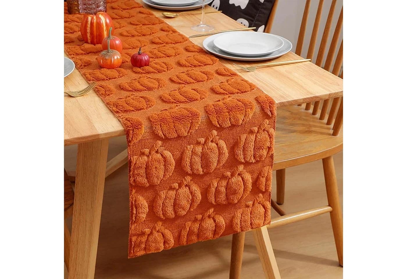 CLTYQ Tischläufer Herbst Kürbis Boho 100% Polyester