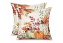 CLTYQ Kissenbezug Herbst Motiv Grün Leinen 45x45cm Bild 2
