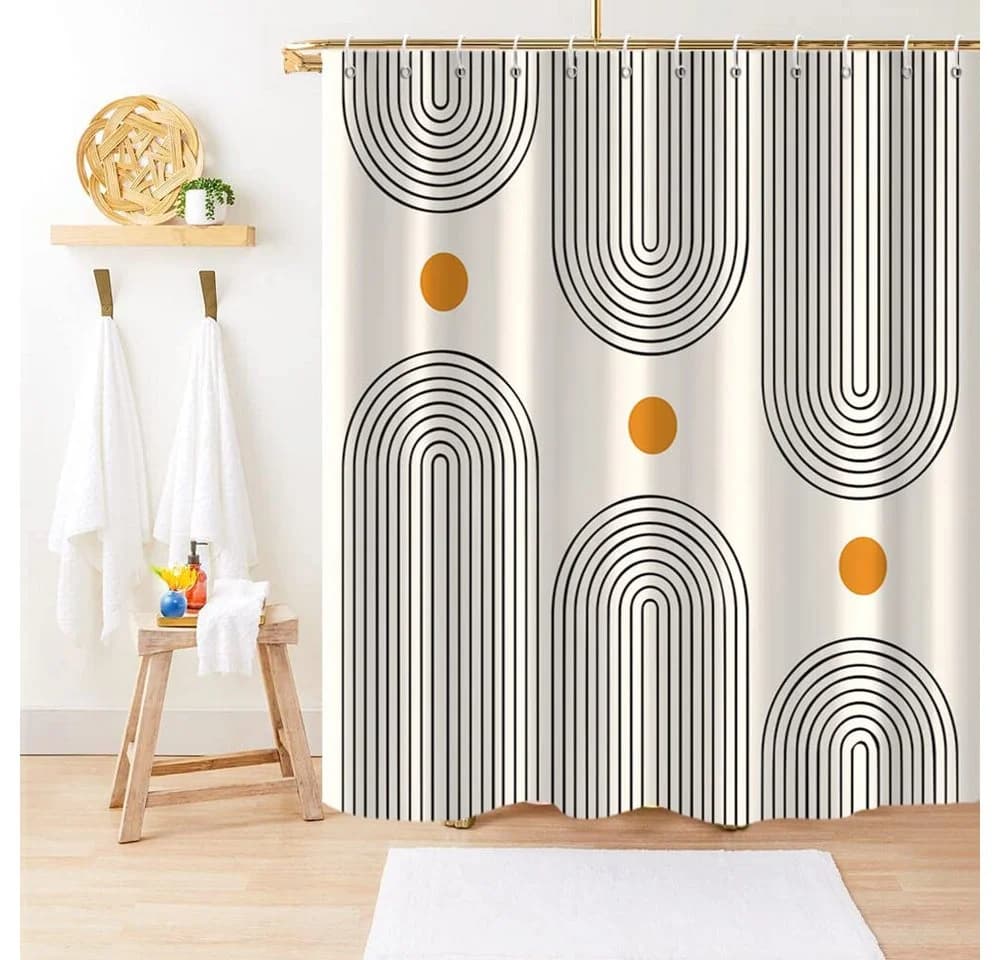 Coonoor Duschvorhang Boho Wasserdicht Polyester mit 12 Haken - Bild 3