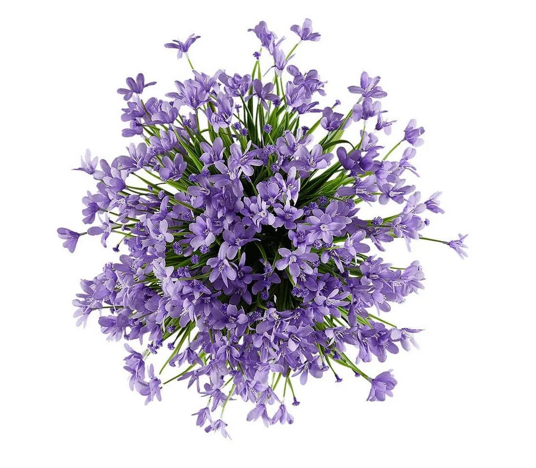 Coonoor Kunstblumenstrauß 3er Set Geranie UV-beständig
