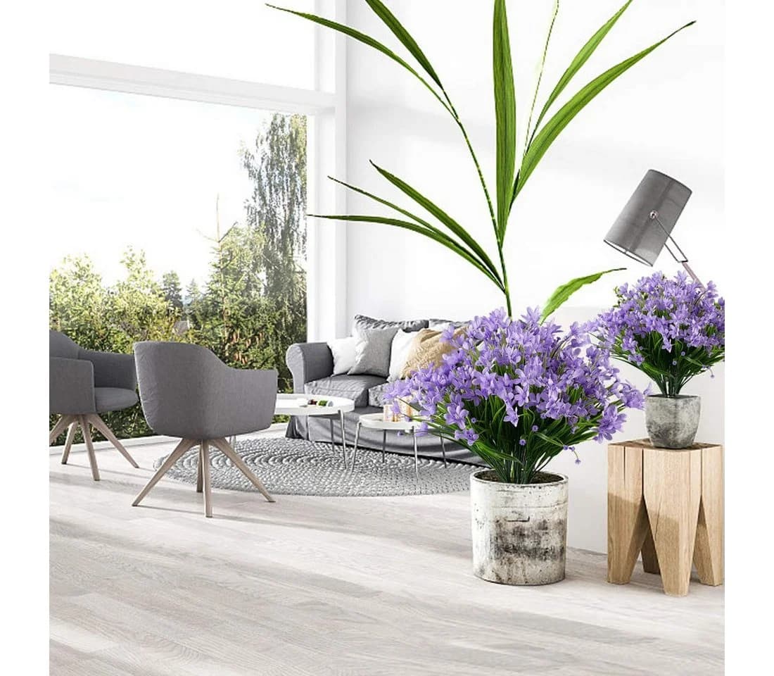 Coonoor Kunstblumenstrauß 3er Set Geranie UV-beständig - Bild 4