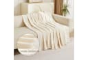 Coonoor Kratzmatte Sofaüberwurf Chenille Beige mit Quasten Bild 4