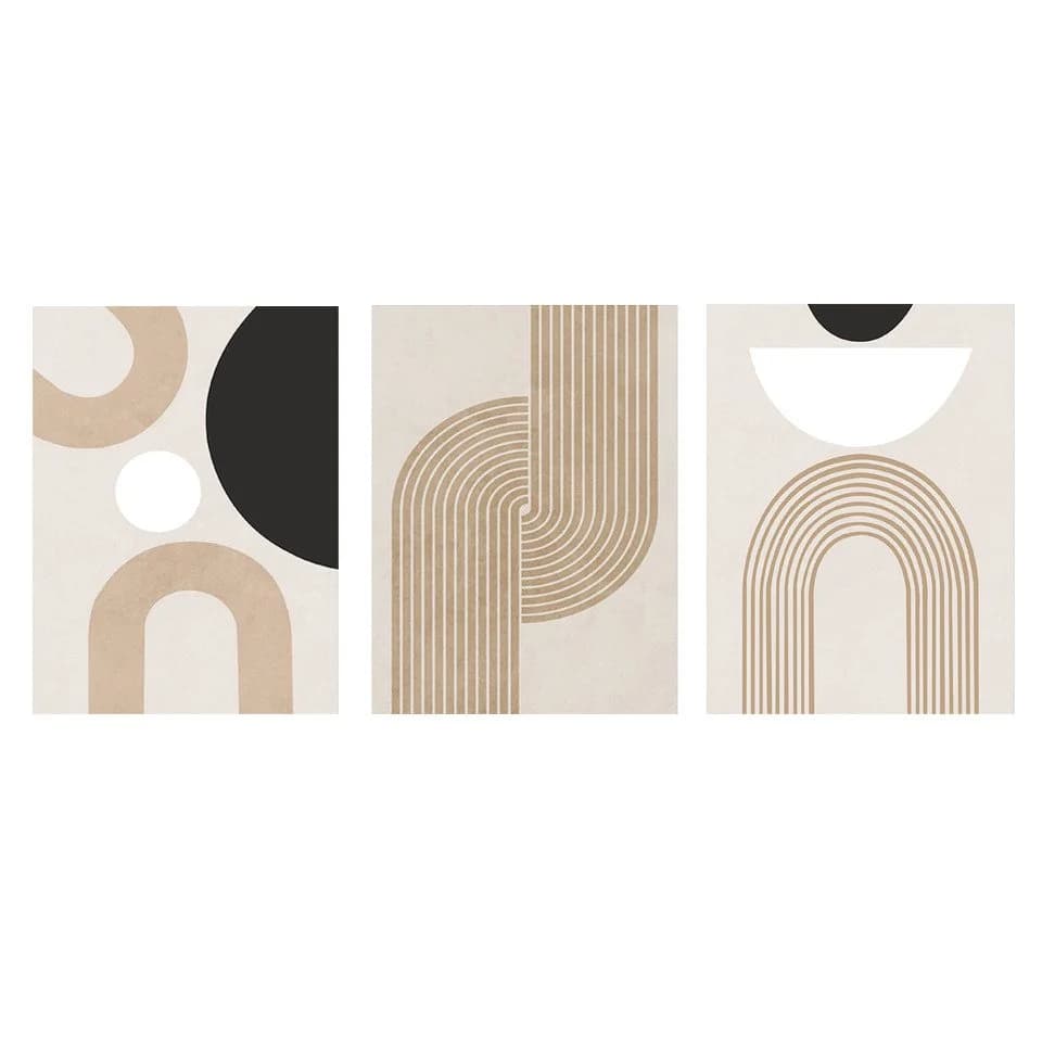 Coonoor Poster 3er Premium Set Moderne Abstrakt Kunst Boho Deko - Bild 2