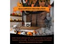 CLTYQ Halloween-Gaze-Stoff-Dekoration 5er-Set Gruselig Schwarz Bild 1
