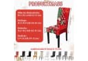 Bomiclss Elastische Stuhlhusse Weihnachtsdesign Polyester Bild 1