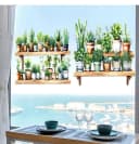 Coonoor Blumenmuster Fenstersticker PVC Statische Folie Bunt Bild 1
