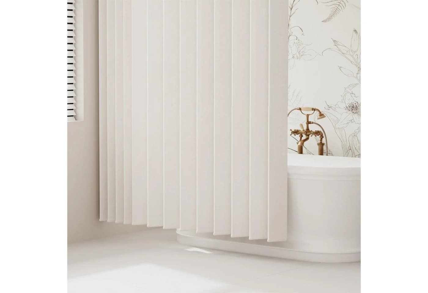 Coonoor Duschvorhang Beige Leinenoptik Wasserdicht mit Magnetverschlüssen - Bild 3