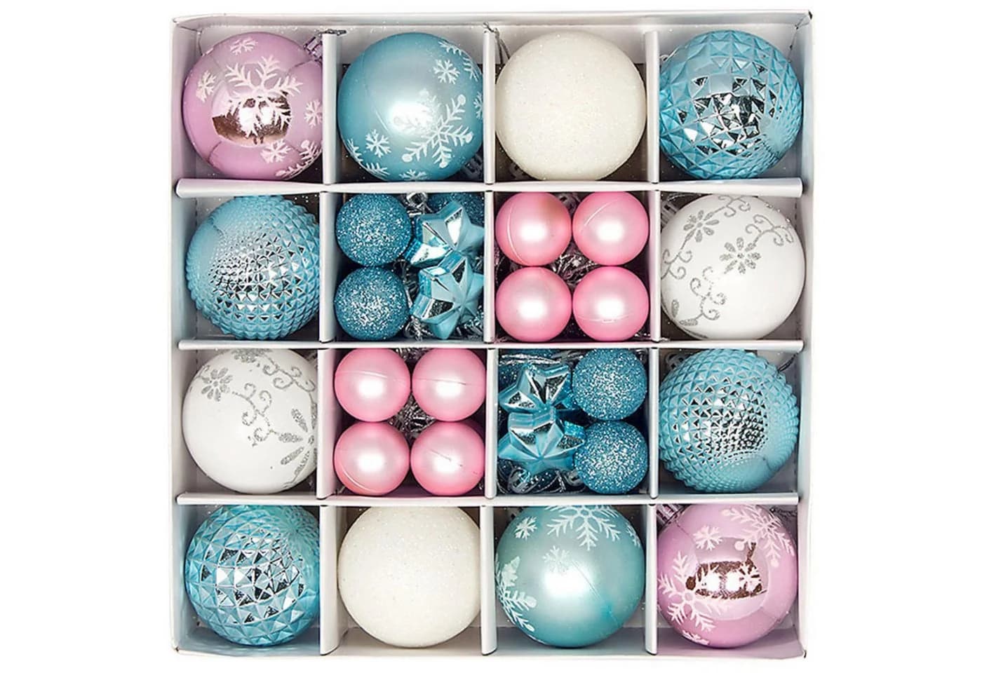 Coonoor Weihnachtsbaumkugel Set 44 Teile Kunststoff Blau - Bild 2