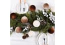 Coonoor Weihnachtsbaumkugel 15er Set Braun Samt Bild 4