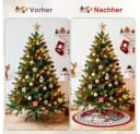 Coonoor Weihnachtsbaumdecke Rot 90cm Bild 1