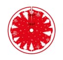 Coonoor Weihnachtsbaumdecke Rot 90cm Bild 2