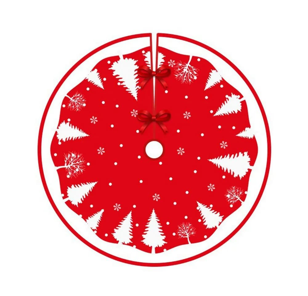 Coonoor Weihnachtsbaumdecke Rot 90cm - Bild 2