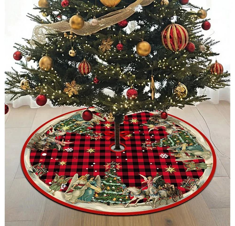 Coonoor Weihnachtsbaumdecke Rot 90cm - Bild 3