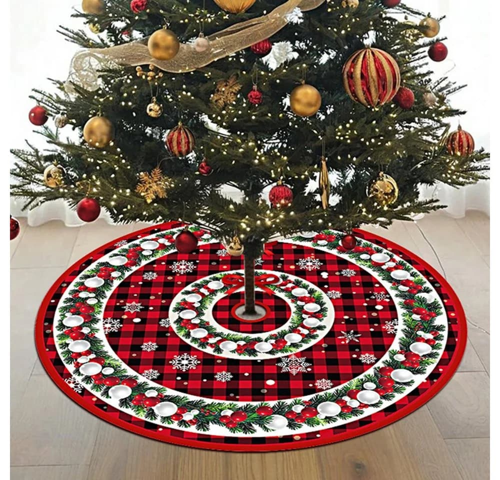 Coonoor Weihnachtsbaumdecke Rot 90cm - Bild 4