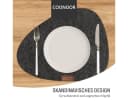 Coonoor Platzset 12-teilig Filz Oval Grau Bild 1