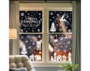 Coonoor Weihnachts-Fensterbilder 4-tlg. Selbstklebend & Wiederverwendbar Bild 1