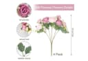 Coonoor Kunstblumenstrauß Pfingstrose 4er Set Rosa Seide Bild 1