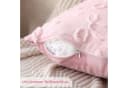 CLTYQ Kissenbezug Dekorativ Rosa Plüsch 45x45 cm (2 Stück) mit Schleife Bild 1