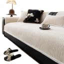 Coonoor Sofaschoner Beige Rutschfest Sofabezug Bild 2