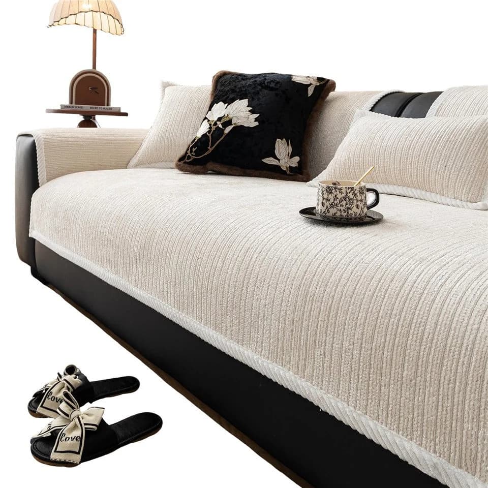 Coonoor Sofaschoner Beige Rutschfest Sofabezug - Bild 2