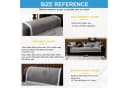 Coonoor Sofaschoner Grau Rutschfest Chenille Überzug Bild 4