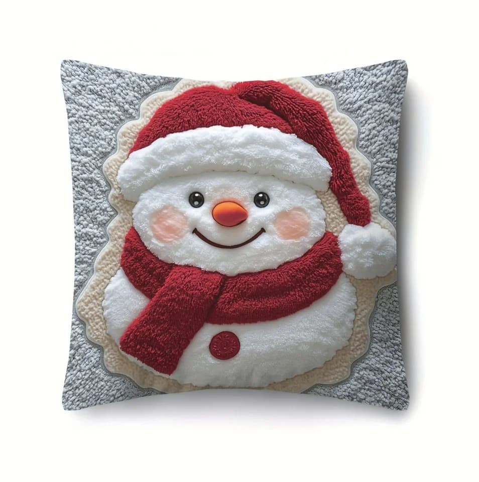 CLTYQ Kissenbezüge Weihnachten Retro 4er Set Leinen - Bild 5