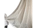 Beige Boho-Vorhang aus Baumwolle und Leinen Bild 2