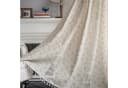 Beige Boho-Vorhang aus Baumwolle und Leinen Bild 3