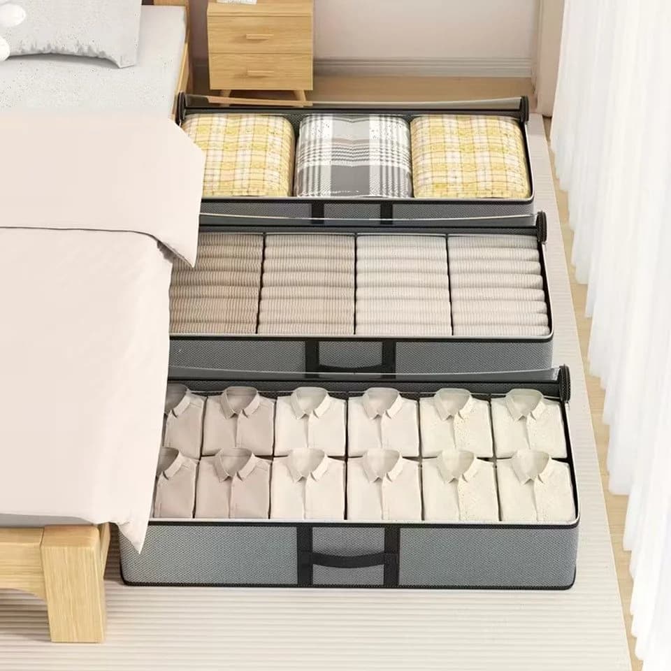 Coonoor Aufbewahrungsbox aus Vliesstoff mit transparentem Deckel - Bild 5