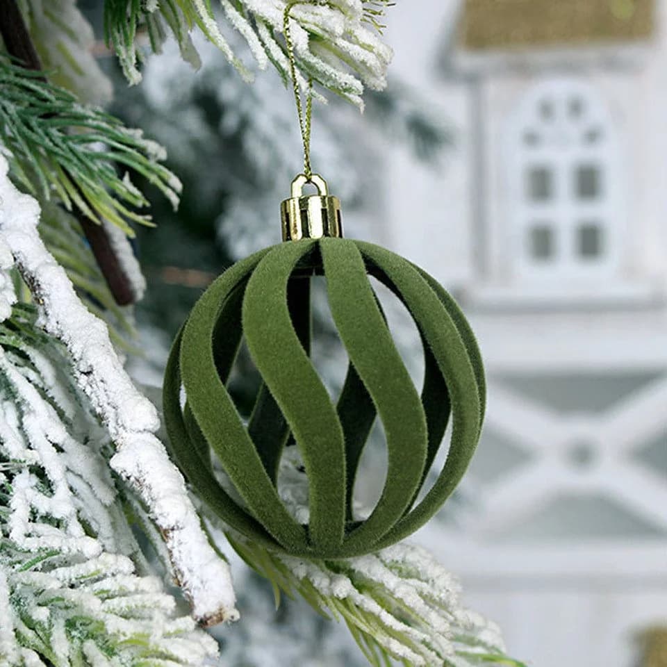 Coonoor Weihnachtsbaumkugel 48er Set Samt-Weihnachtskugeln in 4/6/8 cm - Bild 4