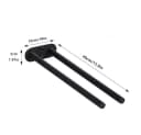 Venkuber Handtuchhalter Zweiarmiger Edelstahl-Handtuchhalter 40 cm Bild 1