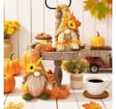 CLTYQ Wichtel Herbst Dekoration Figuren Set Bunt mit Sonnenblume Bild 4