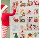 CLTYQ befüllbarer Adventskalender 24-Türig Stoff Bunt Bild 1