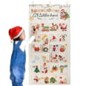 CLTYQ befüllbarer Adventskalender 24-Türig Stoff Bunt Bild 2
