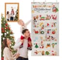CLTYQ befüllbarer Adventskalender 24-Türig Stoff Bunt Bild 4