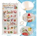 CLTYQ befüllbarer Adventskalender 24-Türig Stoff Bunt Bild 5