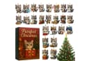 CLTYQ Adventskalender Katzen-Adventskalender 2025 Acryl Bild 2