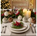 CLTYQ Weihnachtsbaumkugeln 15-teilig Samt Braun/Grün/Beige 8 cm Bild 1