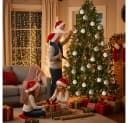 CLTYQ Weihnachtsbaumkugeln 15-teilig Samt Braun/Grün/Beige 8 cm Bild 4